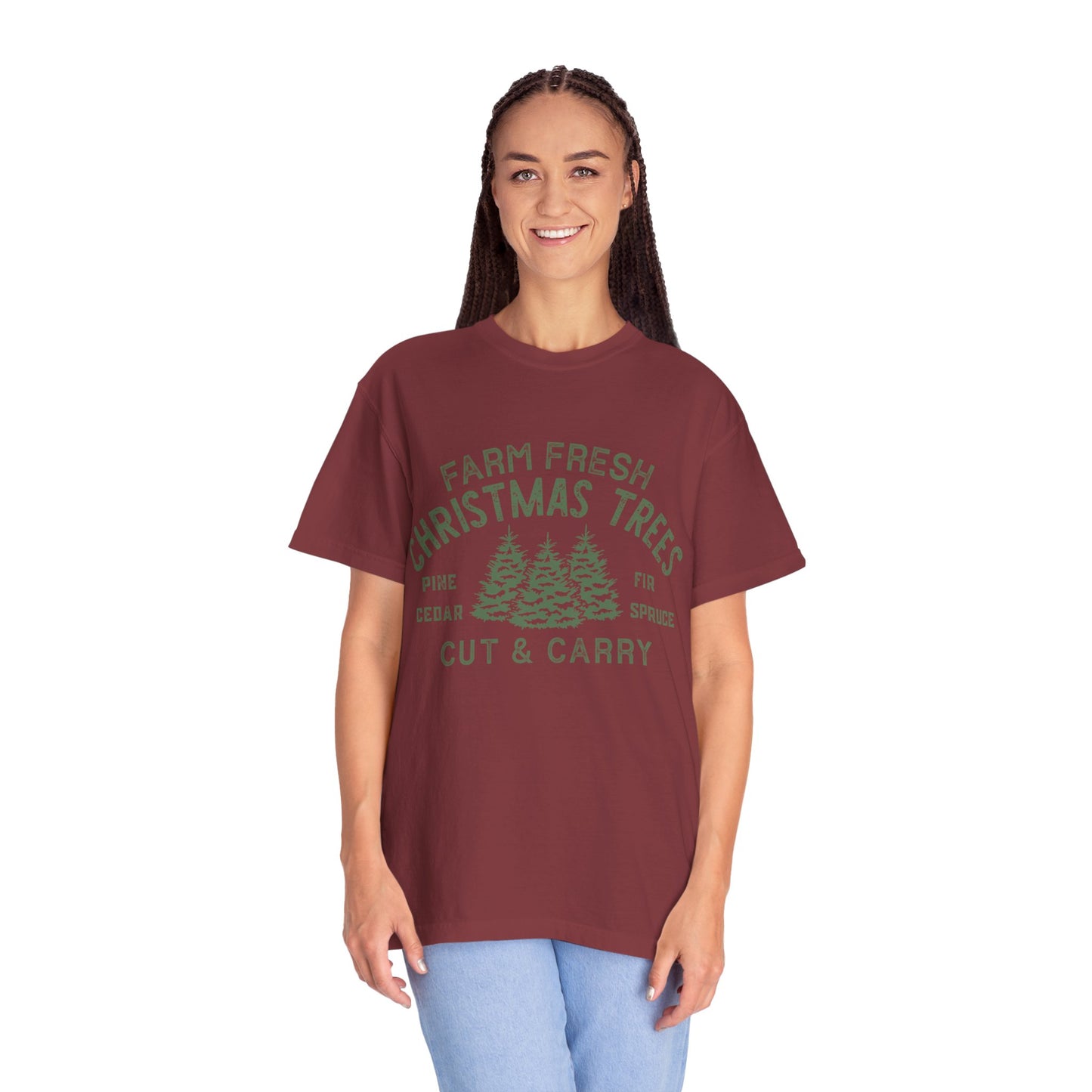 Christmas tree Garment-Dyed T-shirt