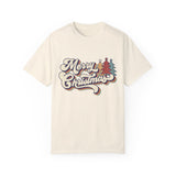 Merry Christmas Retro Garment-Dyed T-shirt