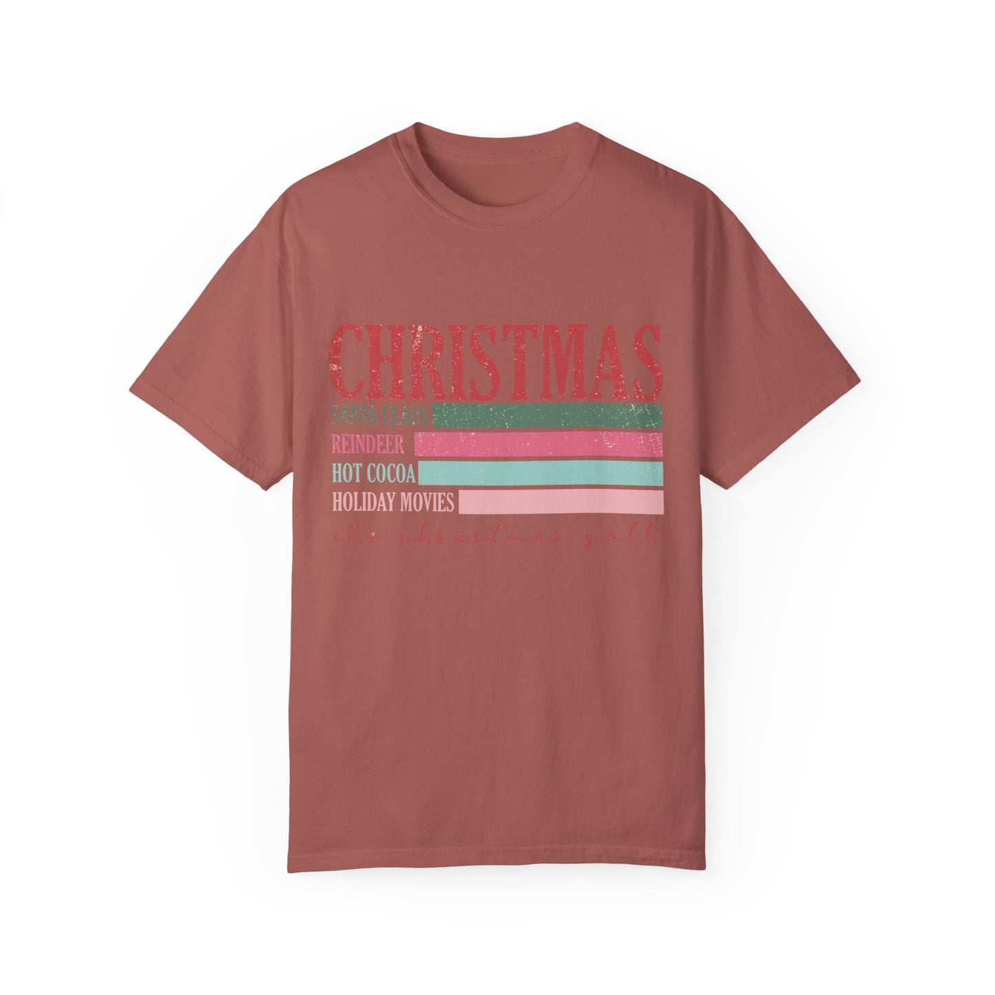 Christmas Retro Garment-Dyed T-shirt