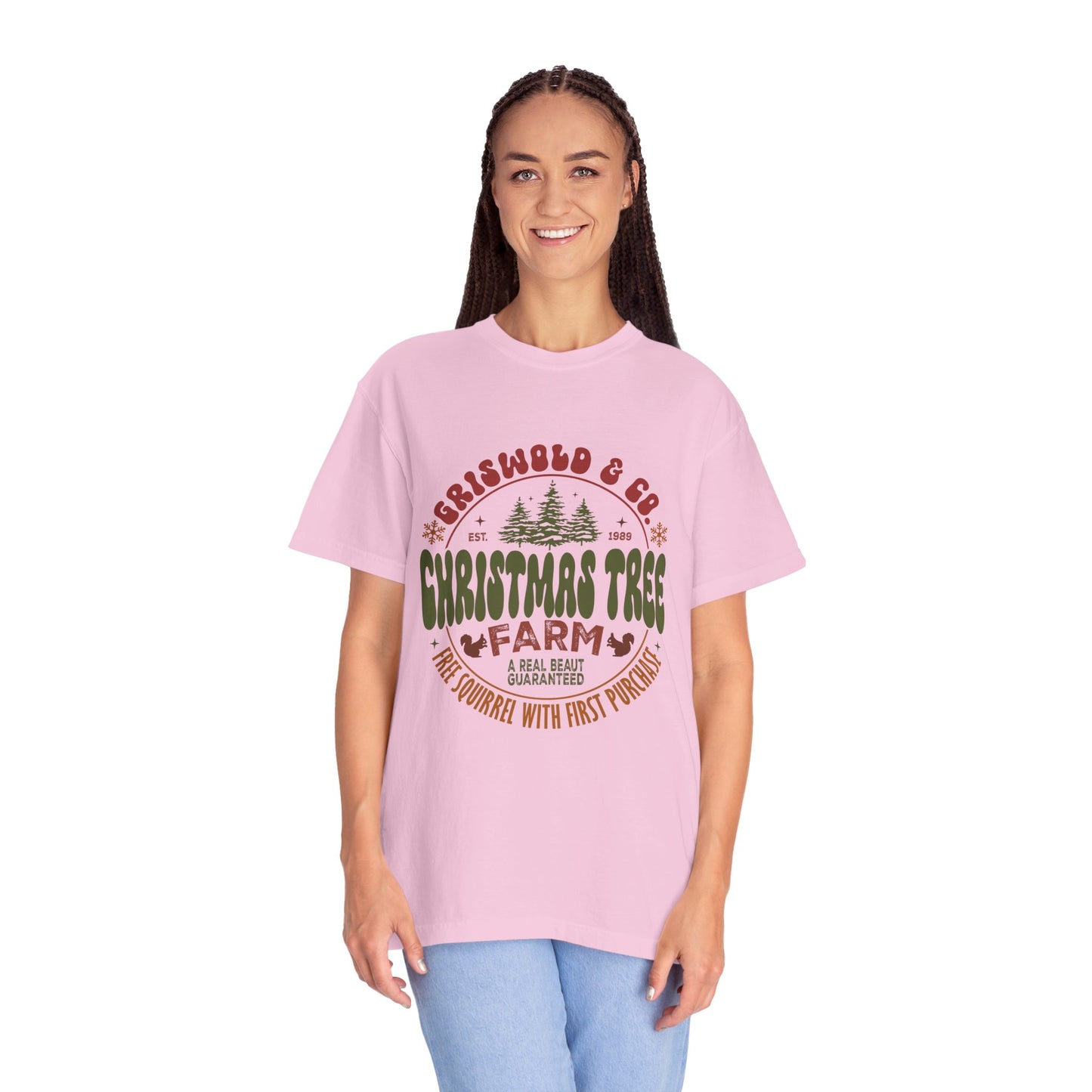 Christmas tree farm Garment-Dyed T-shirt