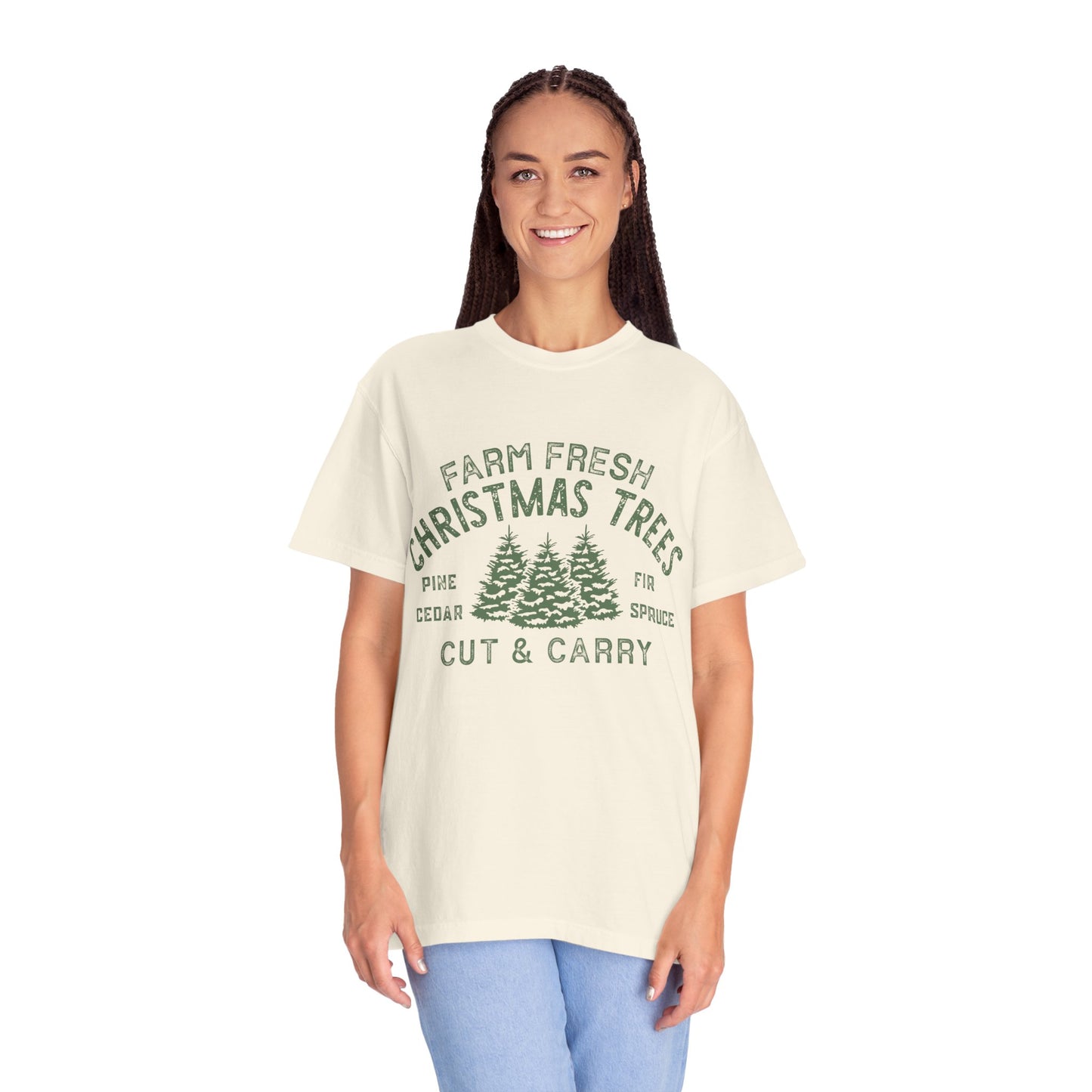 Christmas tree Garment-Dyed T-shirt