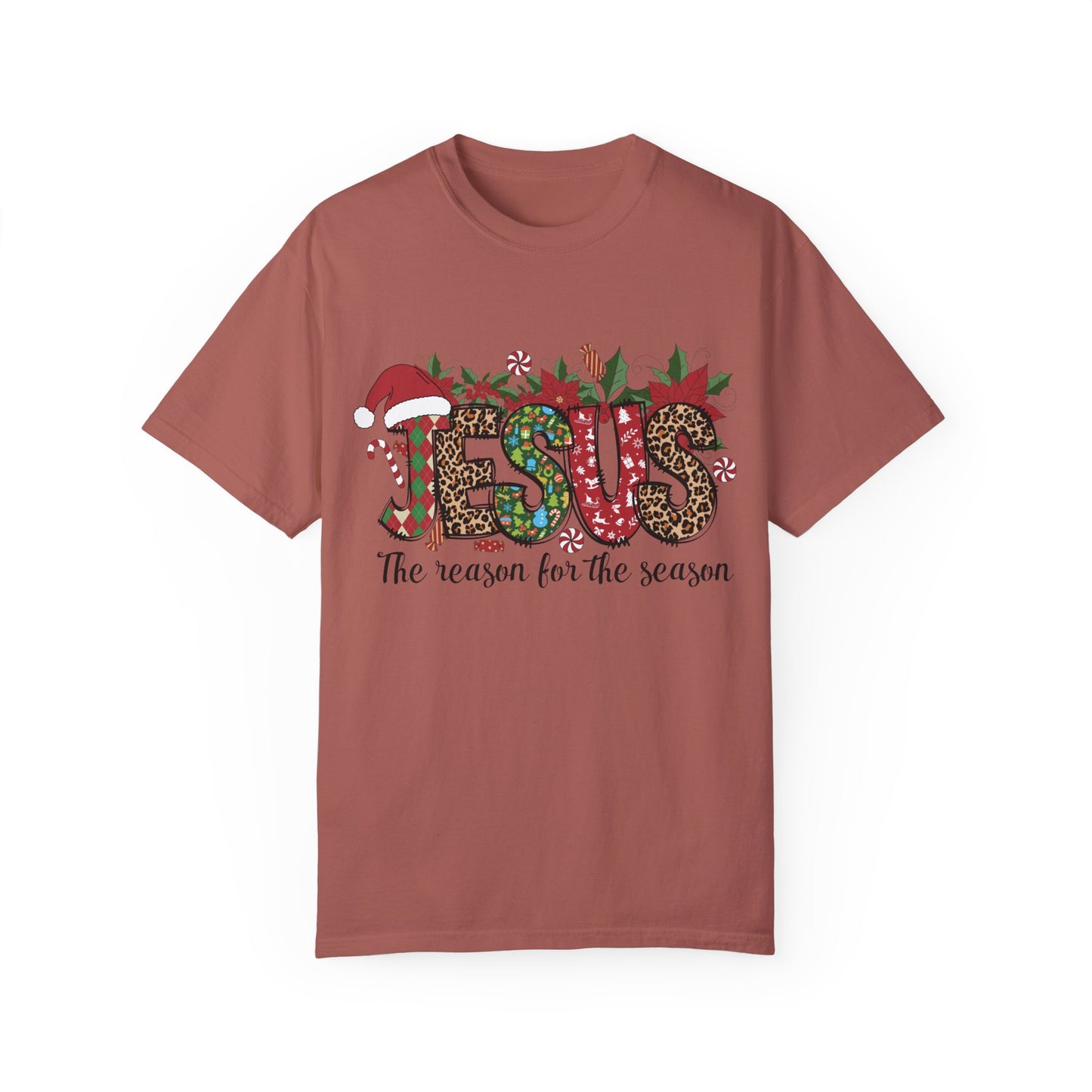 Jesus Christmas Garment-Dyed T-shirt