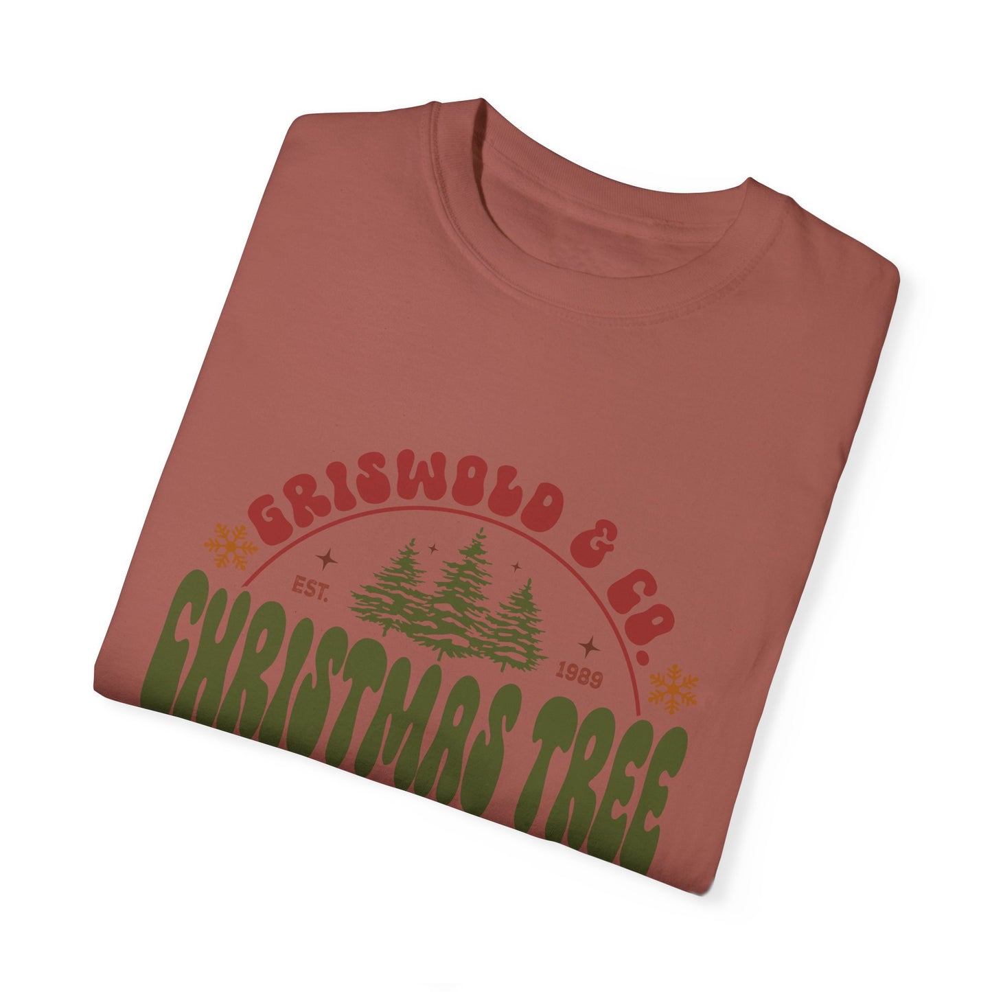 Christmas tree farm Garment-Dyed T-shirt