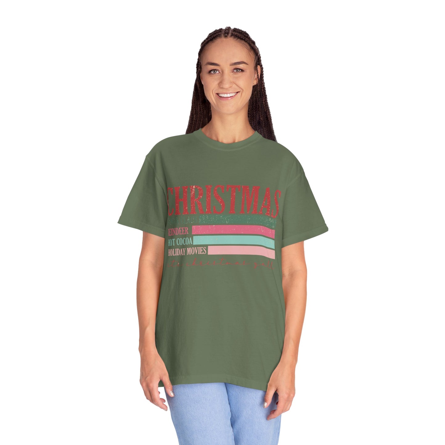 Christmas Retro Garment-Dyed T-shirt