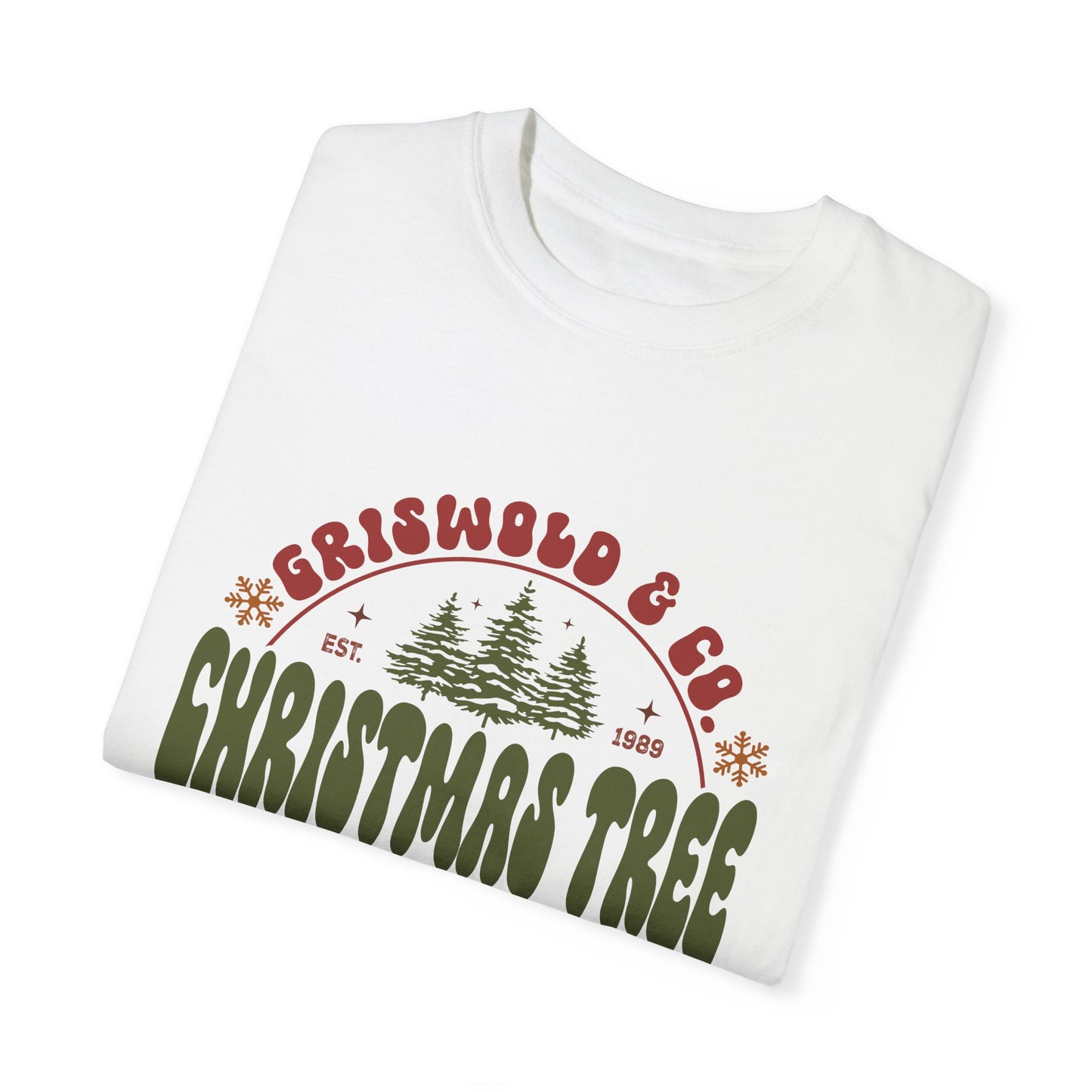Christmas tree farm Garment-Dyed T-shirt