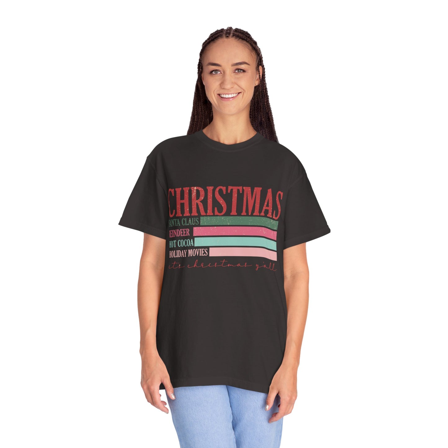 Christmas Retro Garment-Dyed T-shirt