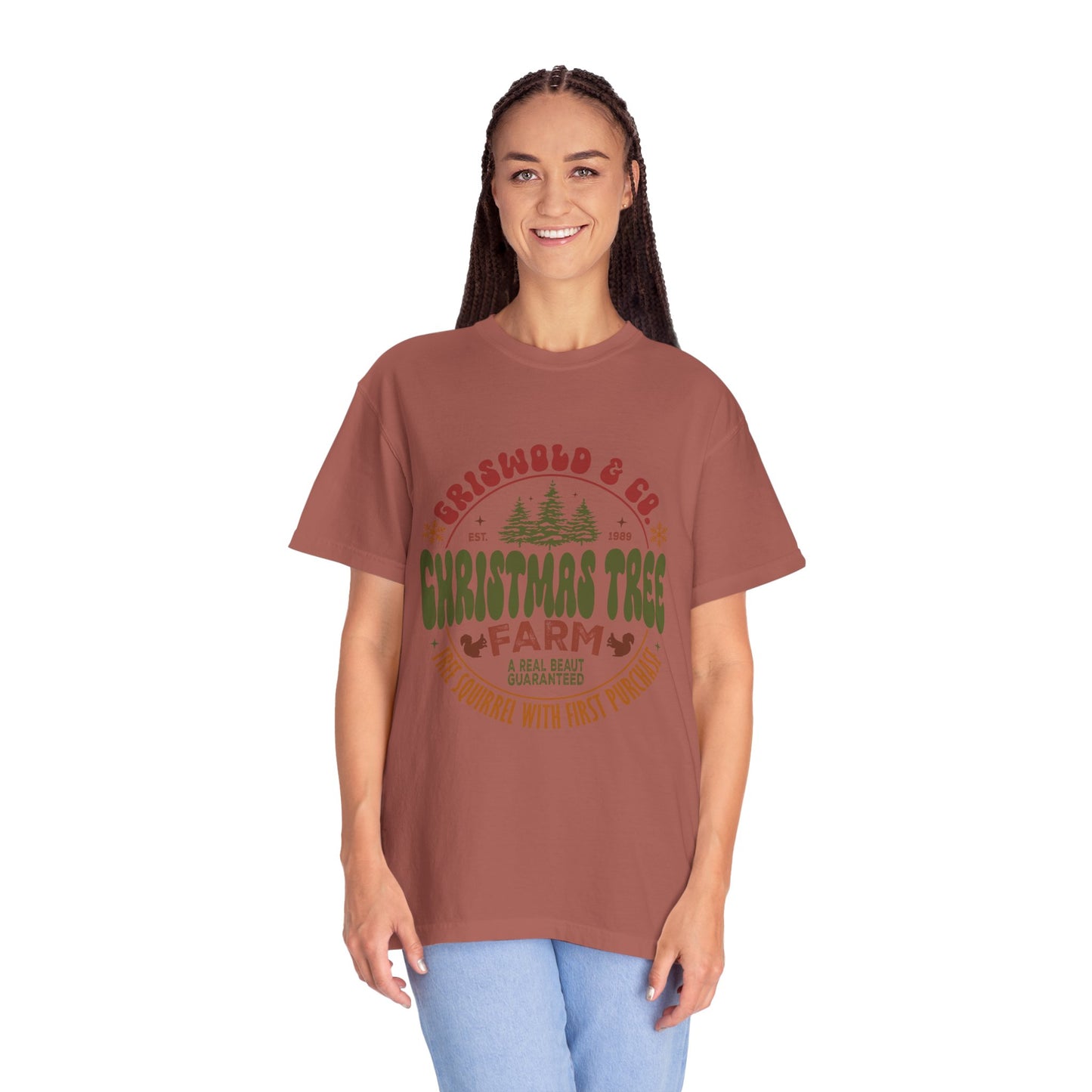 Christmas tree farm Garment-Dyed T-shirt