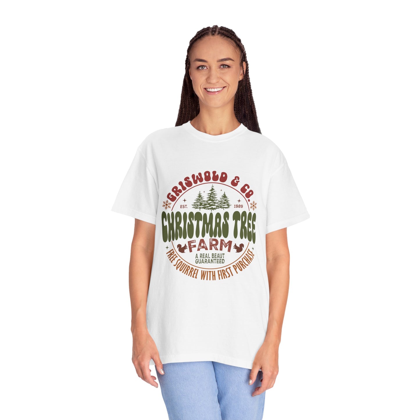 Christmas tree farm Garment-Dyed T-shirt