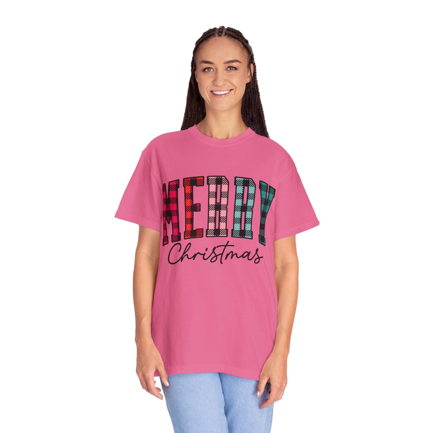 Merry Christmas Garment-Dyed T-shirt