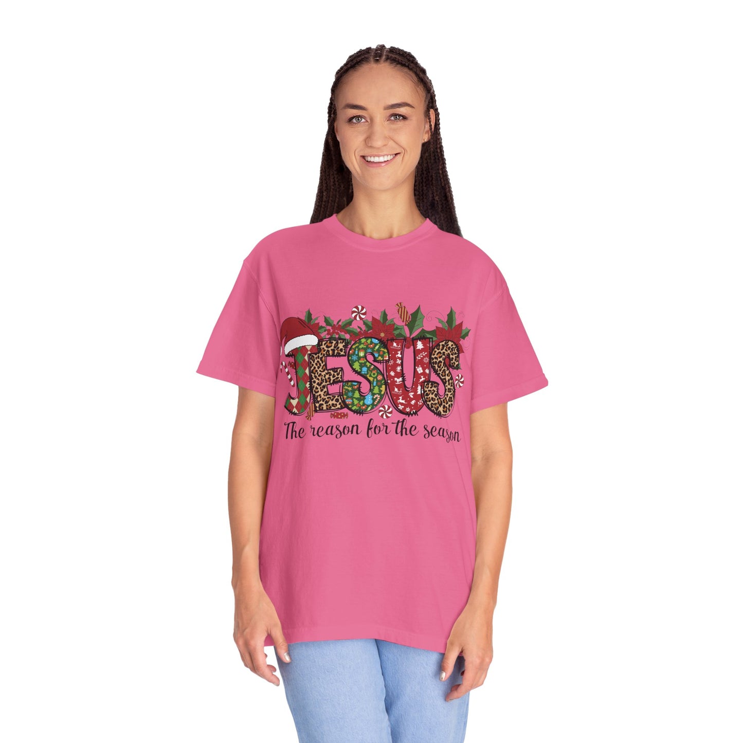 Jesus Christmas Garment-Dyed T-shirt