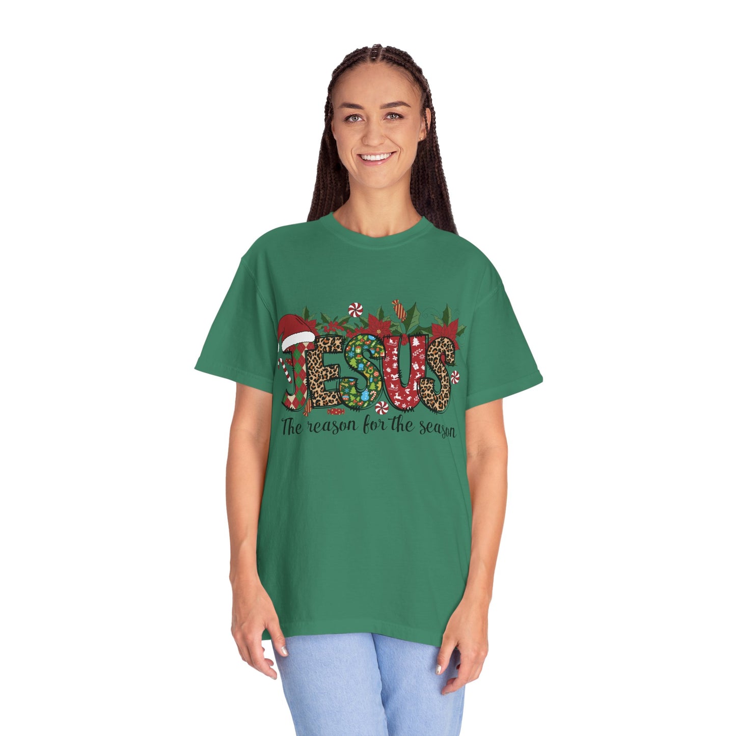 Jesus Christmas Garment-Dyed T-shirt