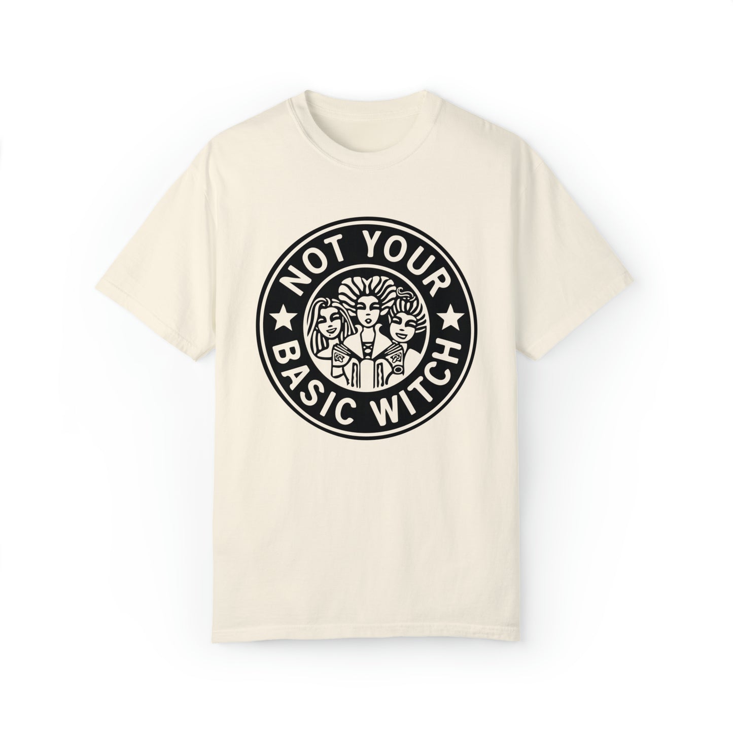 Not your Basic Witch Graphic logo tee