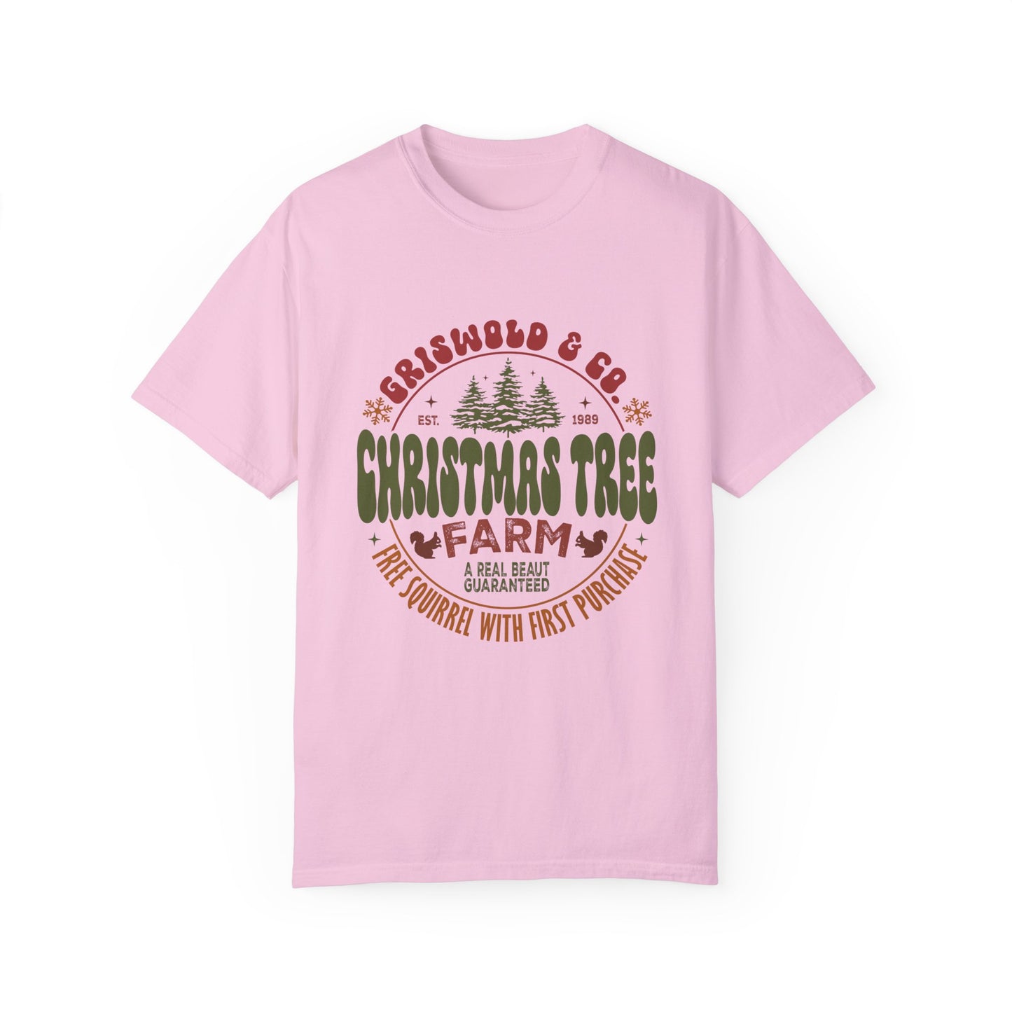 Christmas tree farm Garment-Dyed T-shirt