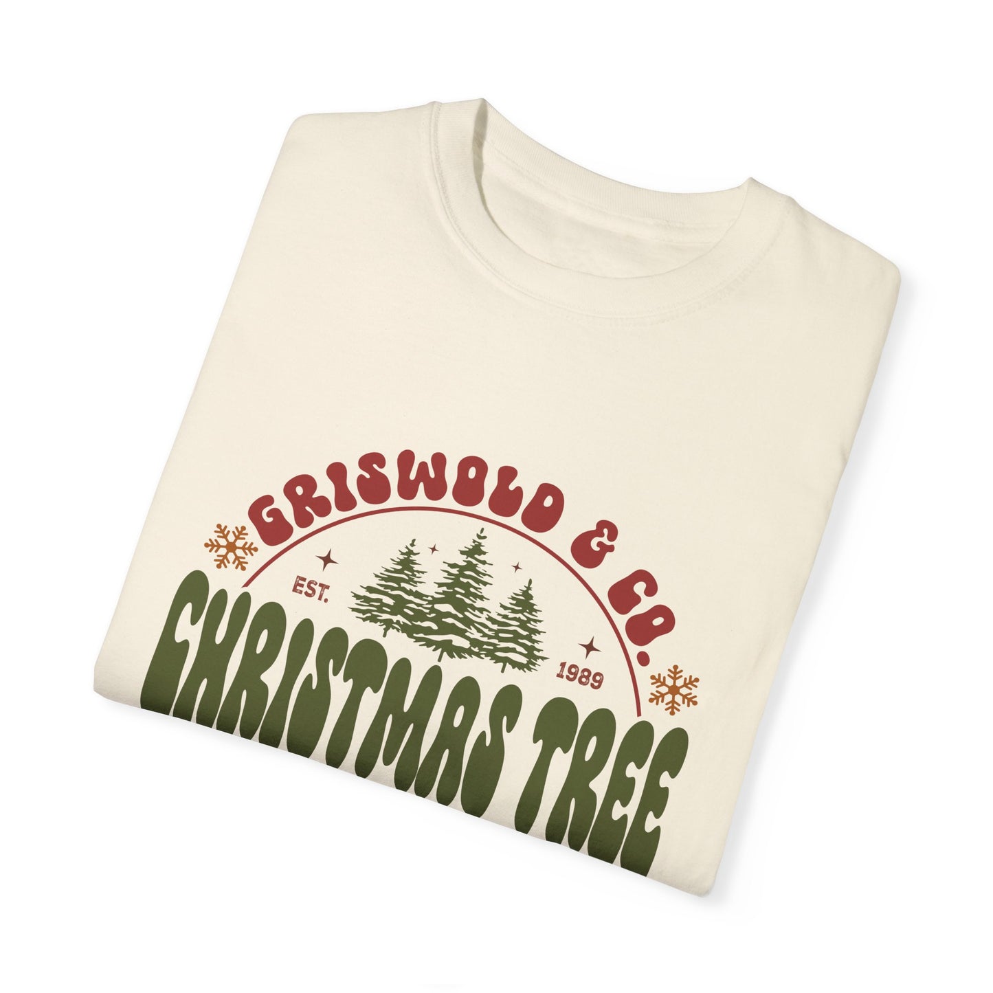 Christmas tree farm Garment-Dyed T-shirt