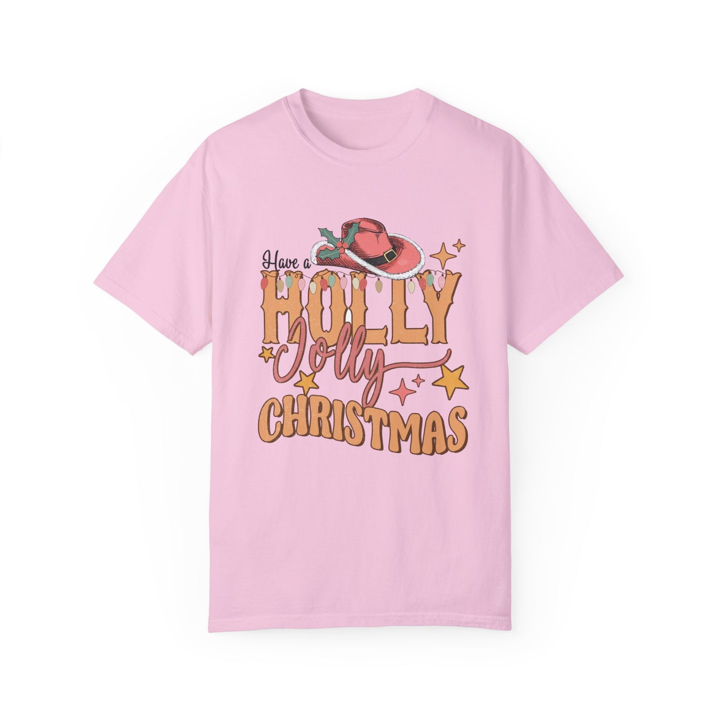 Holly Jolly Christmas Garment-Dyed T-shirt