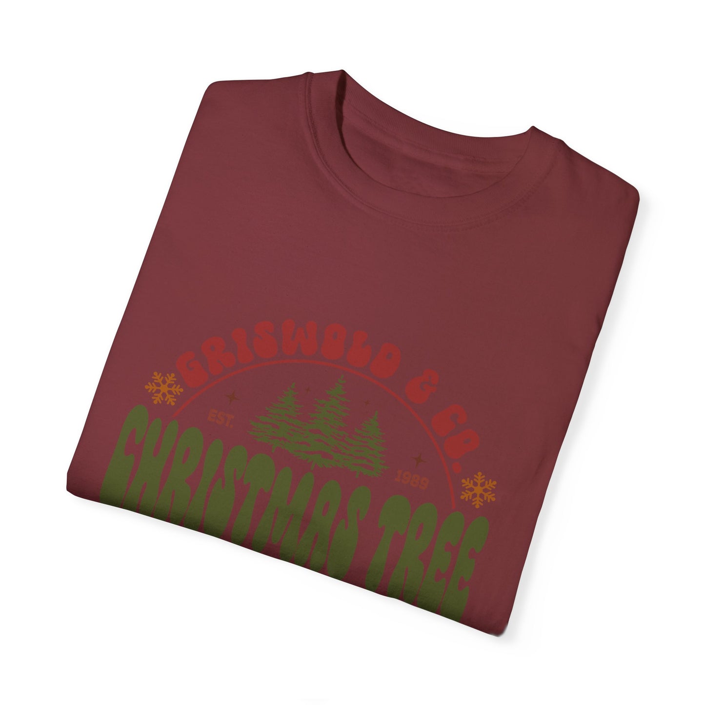 Christmas tree farm Garment-Dyed T-shirt