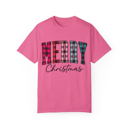 Merry Christmas Garment-Dyed T-shirt