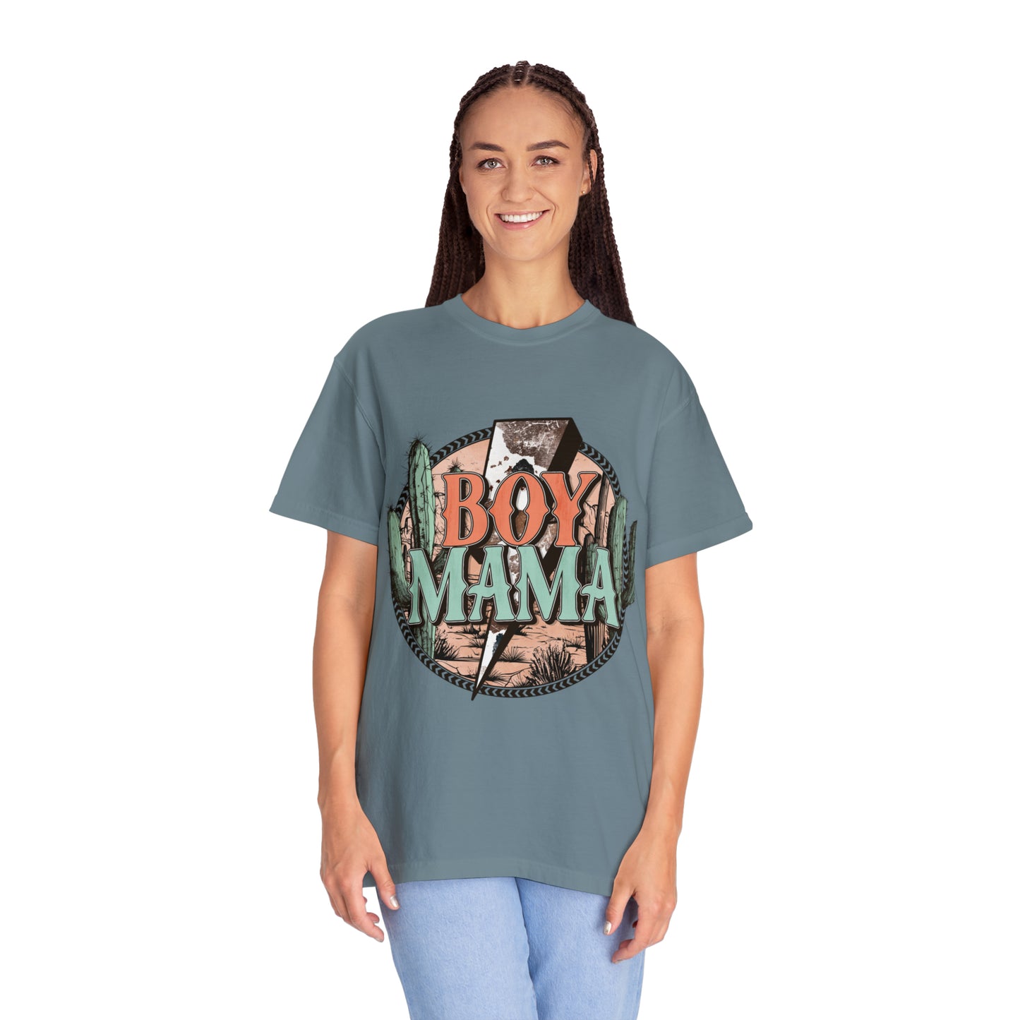 Boy Mama Unisex Garment-Dyed T-shirt