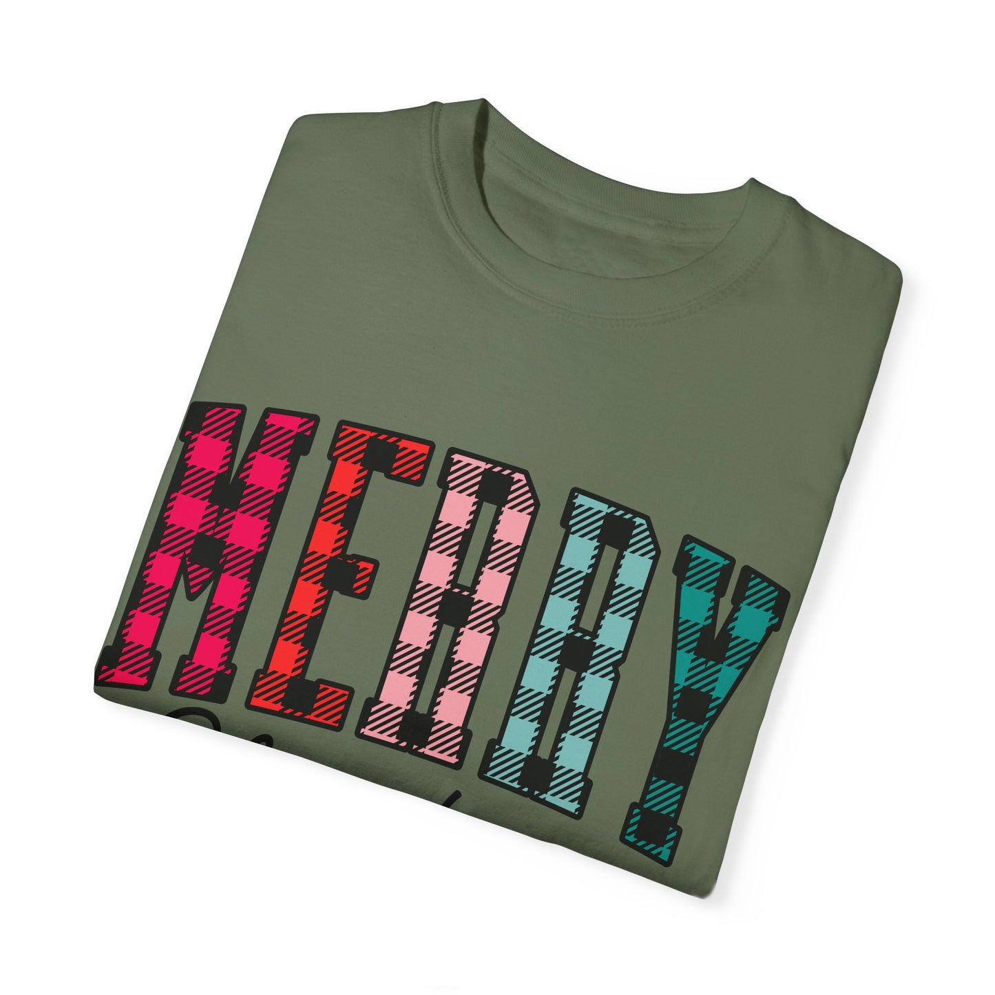 Merry Christmas Garment-Dyed T-shirt