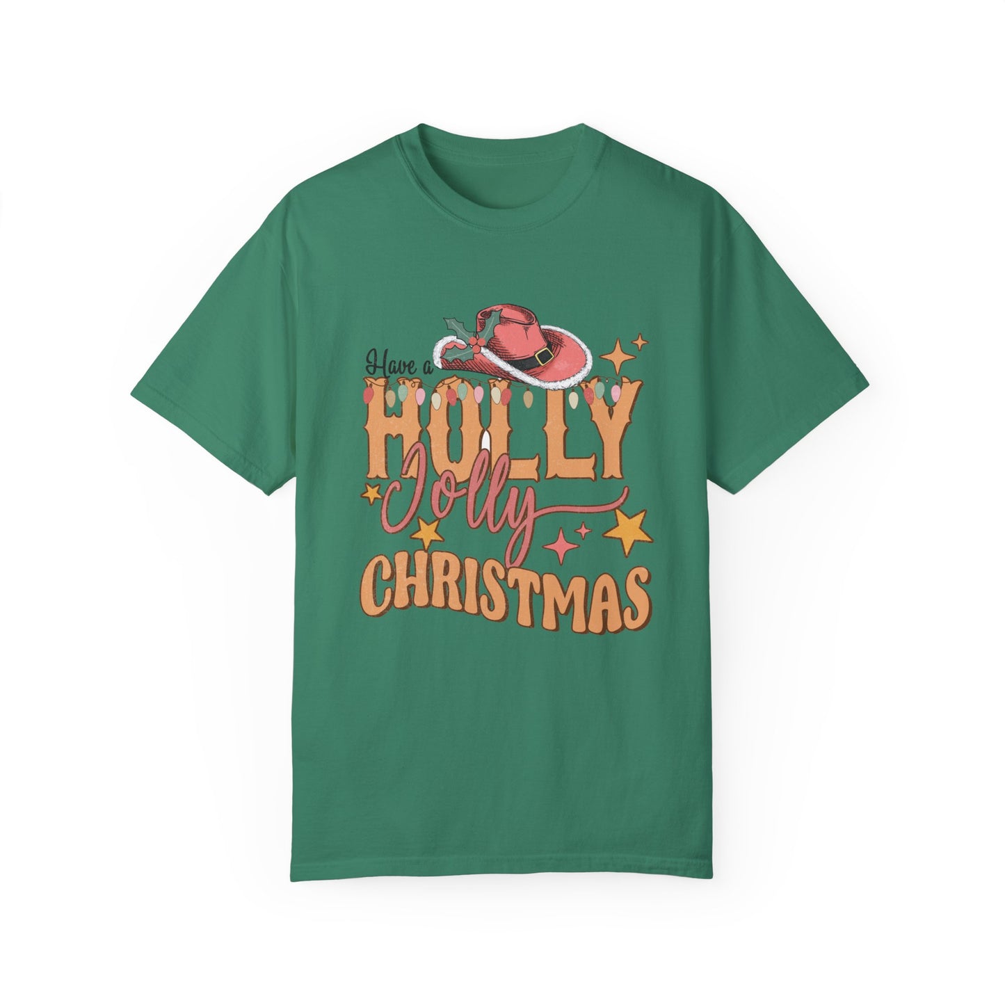 Holly Jolly Christmas Garment-Dyed T-shirt
