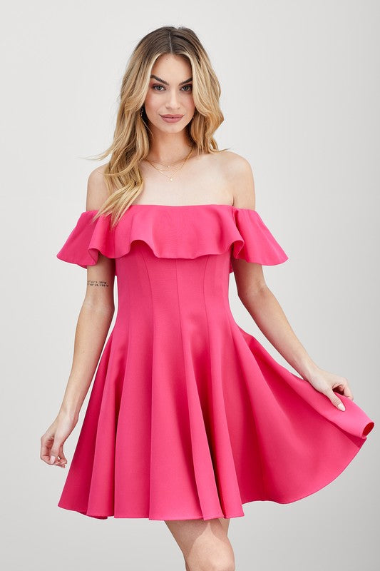 Summer Line Ruffle Dress