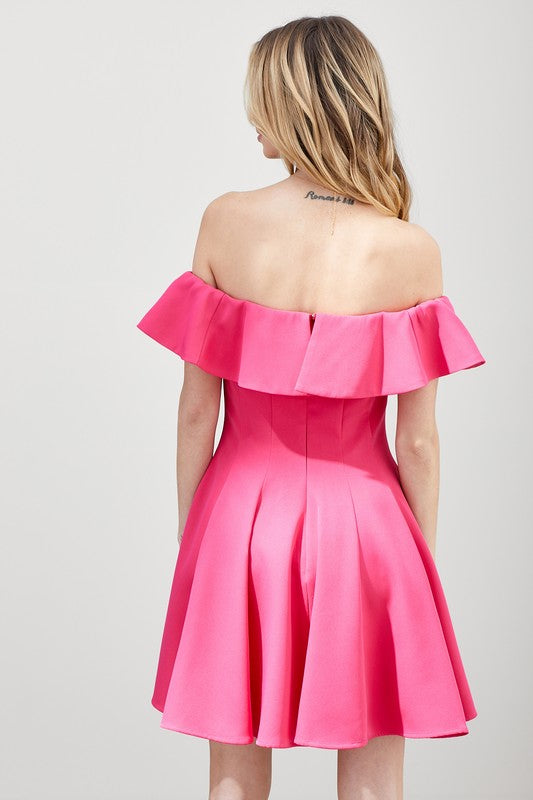 Summer Line Ruffle Dress