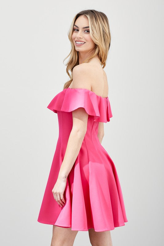 Summer Line Ruffle Dress