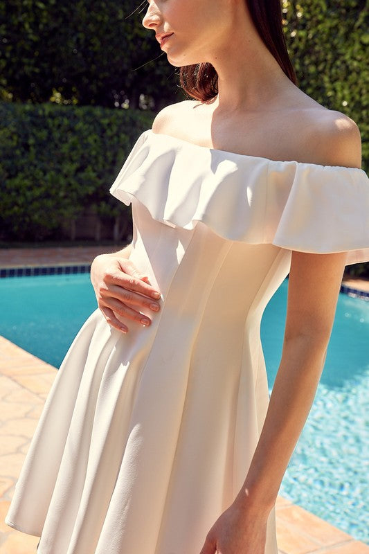 Summer Line Ruffle Dress