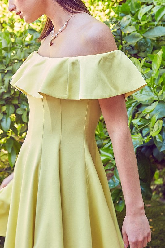 Summer Line Ruffle Dress