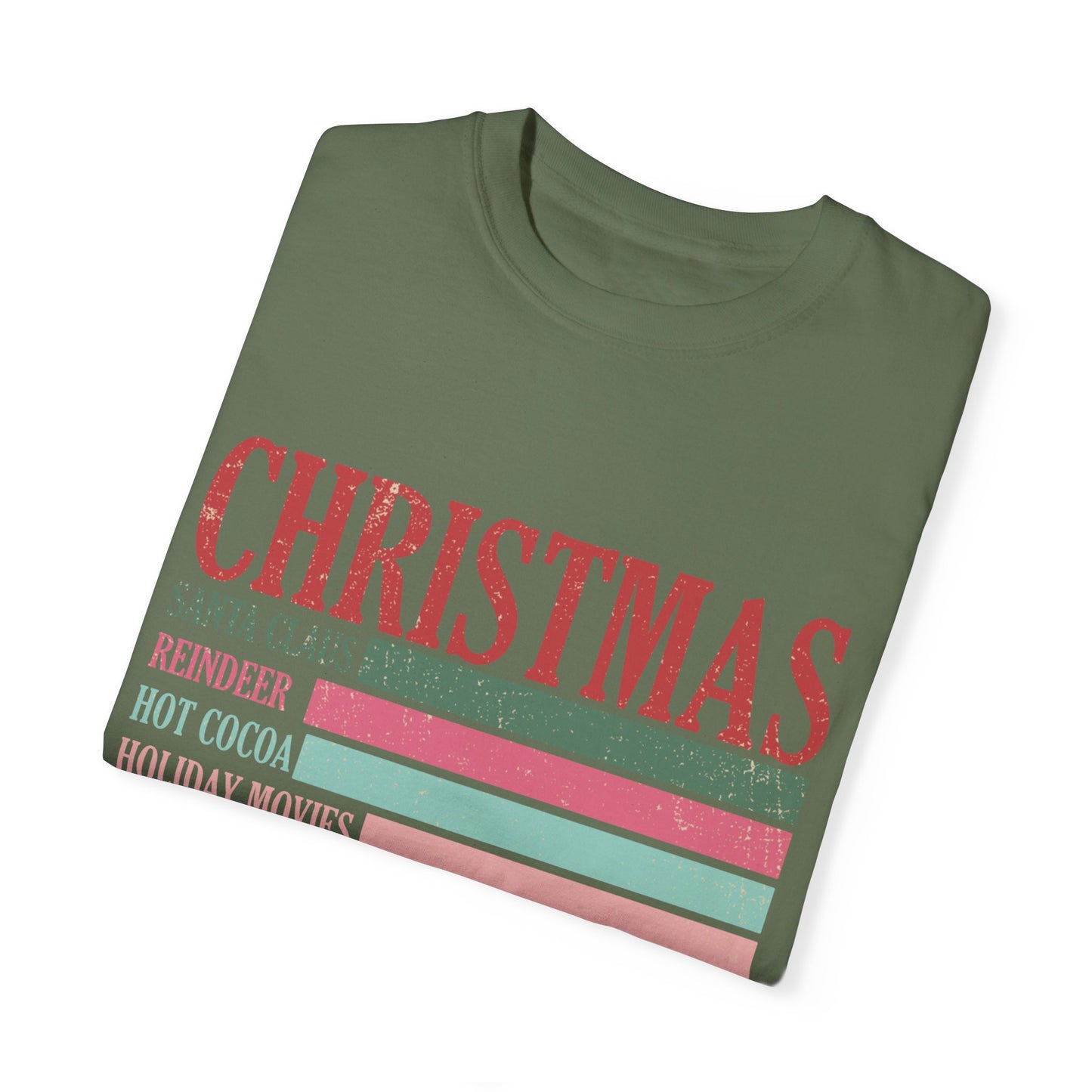 Christmas Retro Garment-Dyed T-shirt
