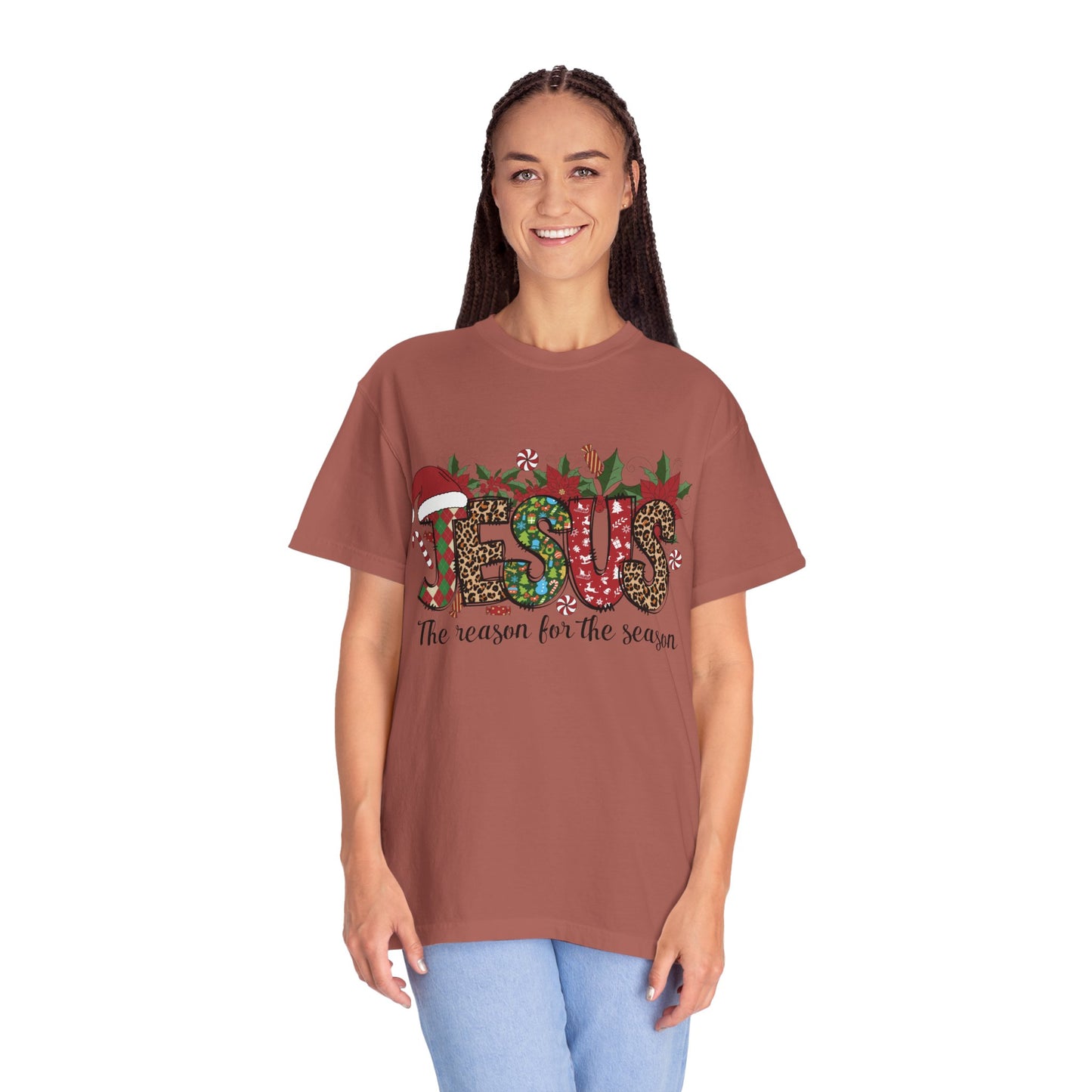 Jesus Christmas Garment-Dyed T-shirt