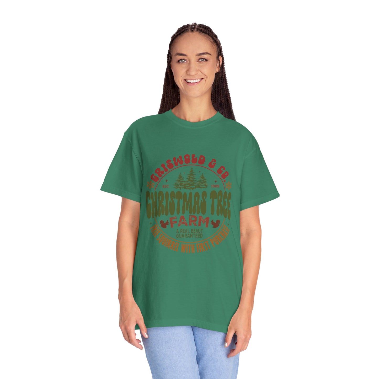 Christmas tree farm Garment-Dyed T-shirt