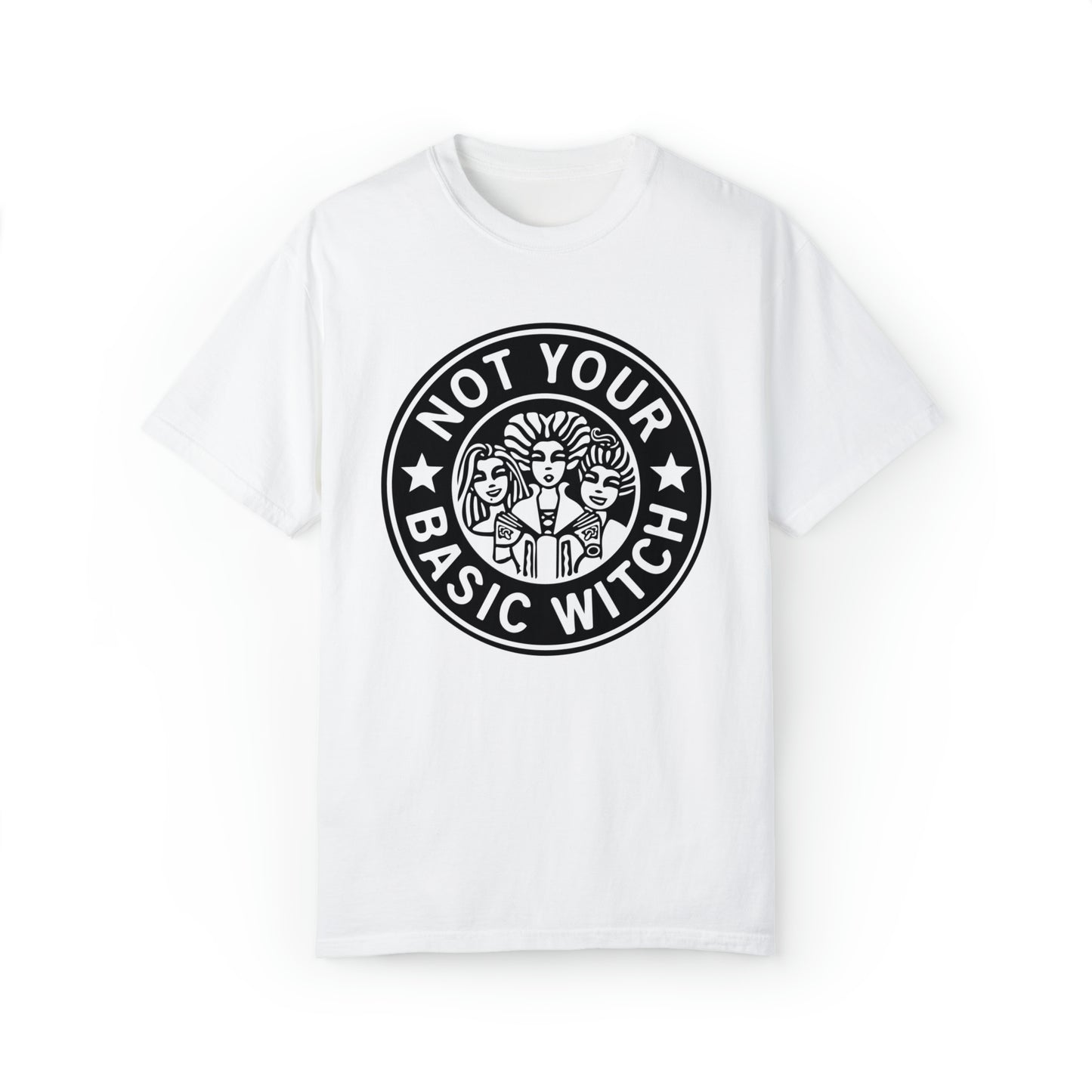 Not your Basic Witch Graphic logo tee