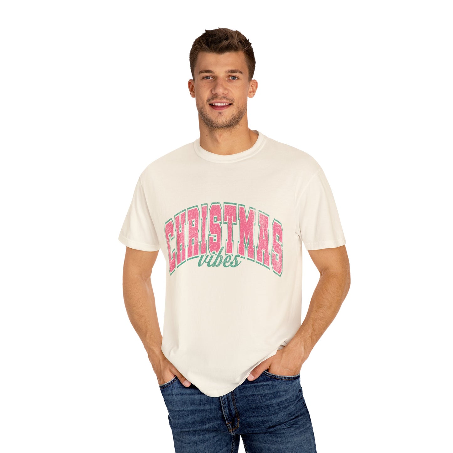 Christmas Vibes Garment-Dyed T-shirt