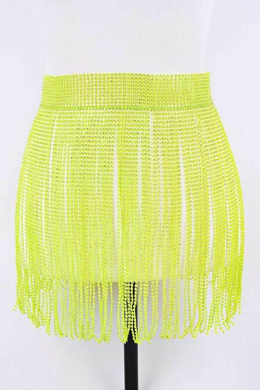 Rhinestone Fringe Belt