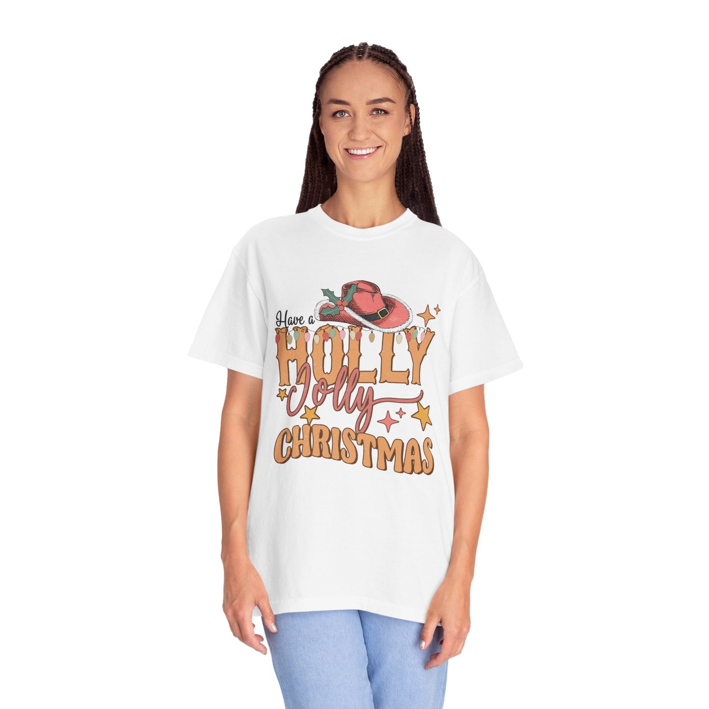 Holly Jolly Christmas Garment-Dyed T-shirt