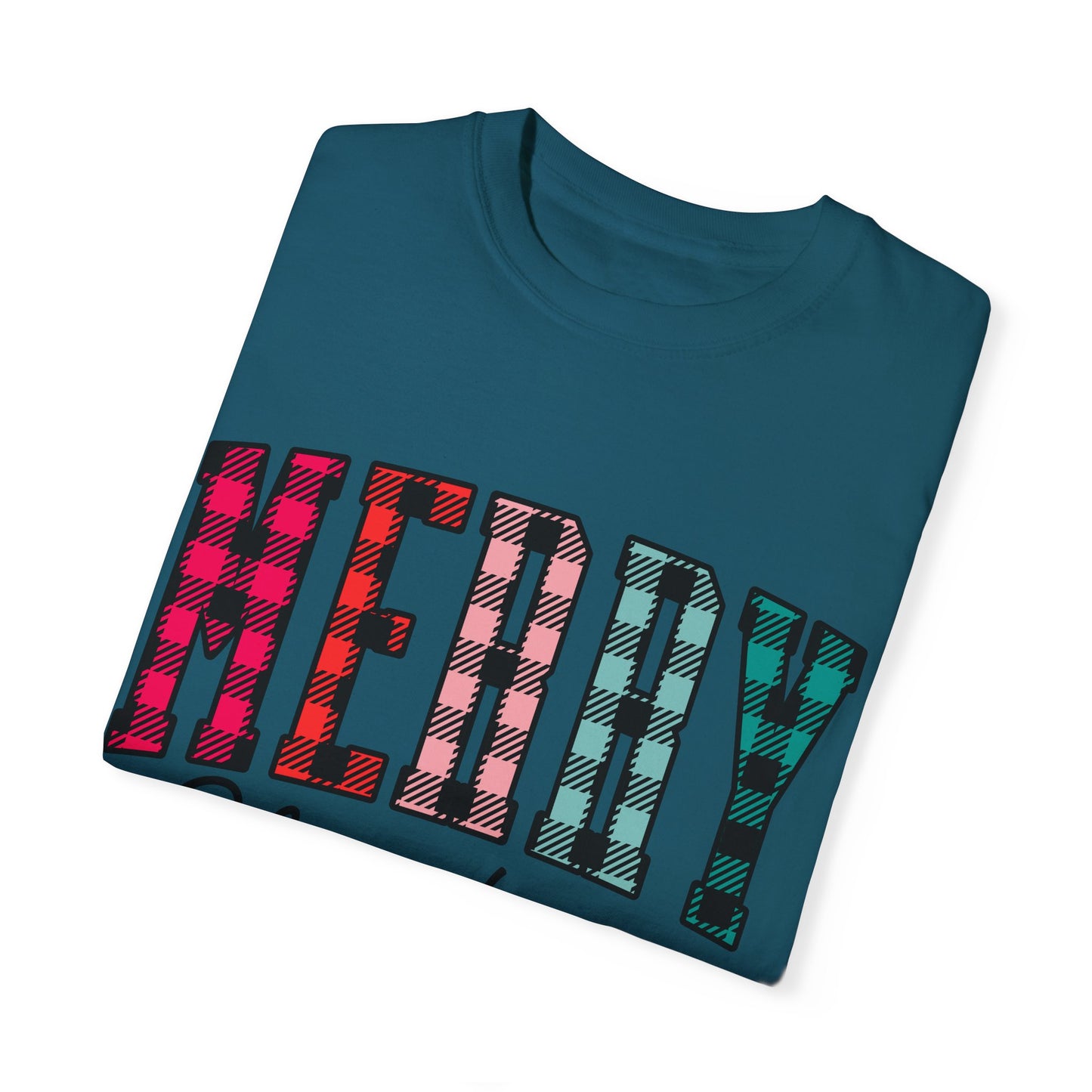 Merry Christmas Garment-Dyed T-shirt