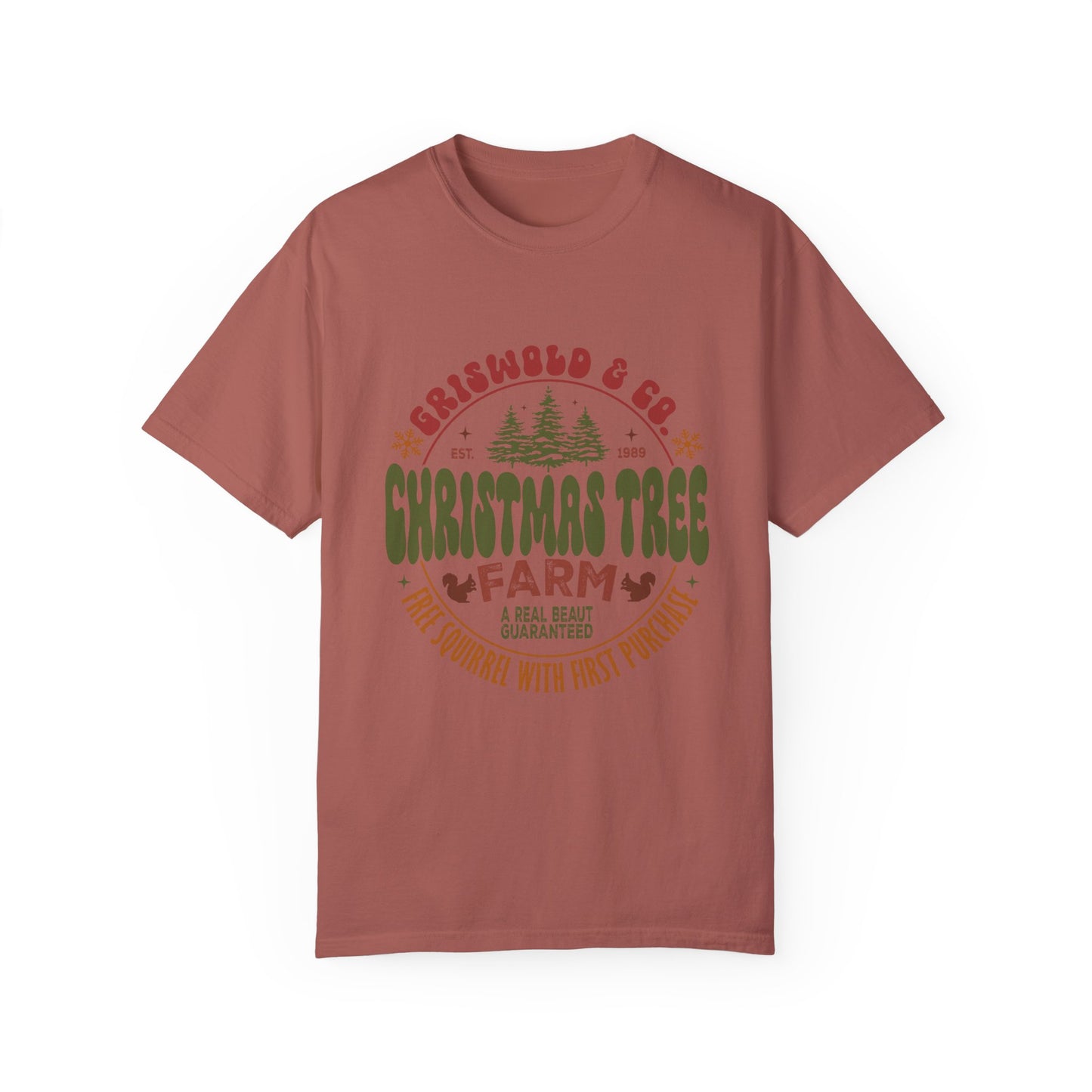 Christmas tree farm Garment-Dyed T-shirt