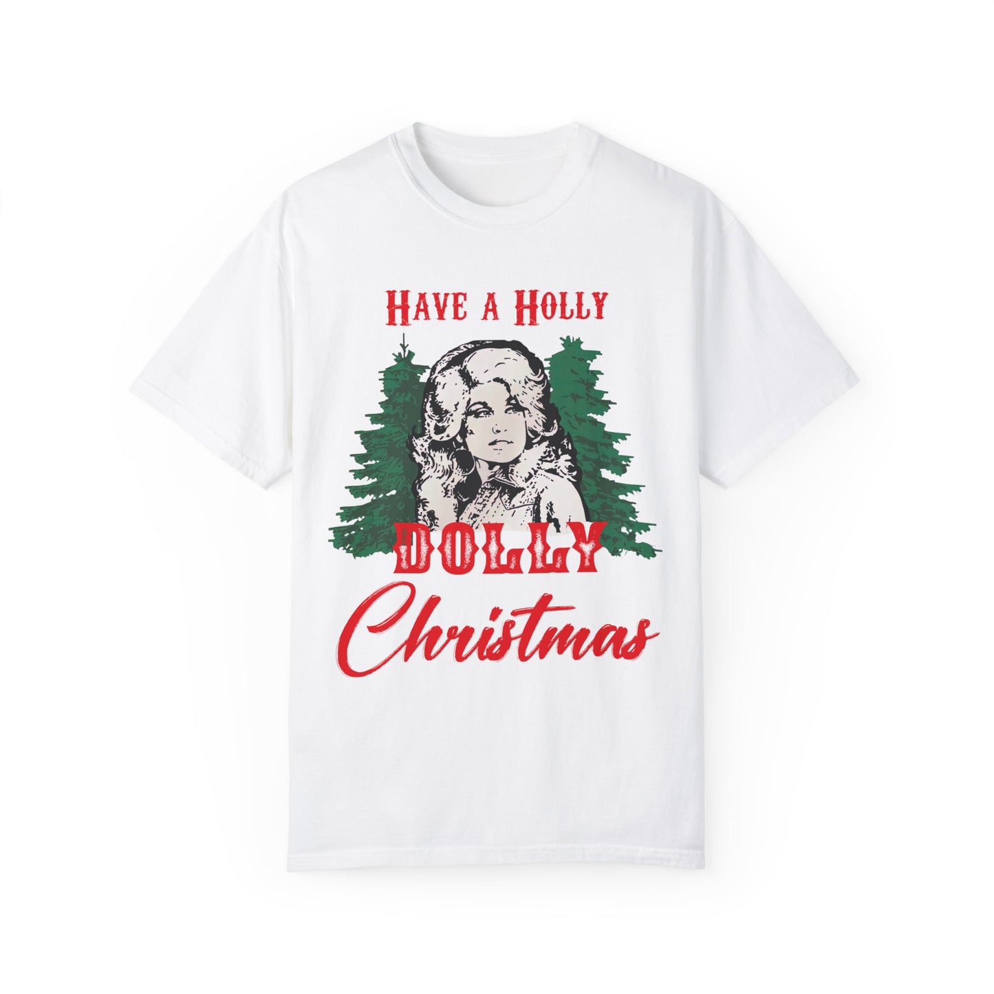 Holy Dolly Christmas Garment-Dyed T-shirt