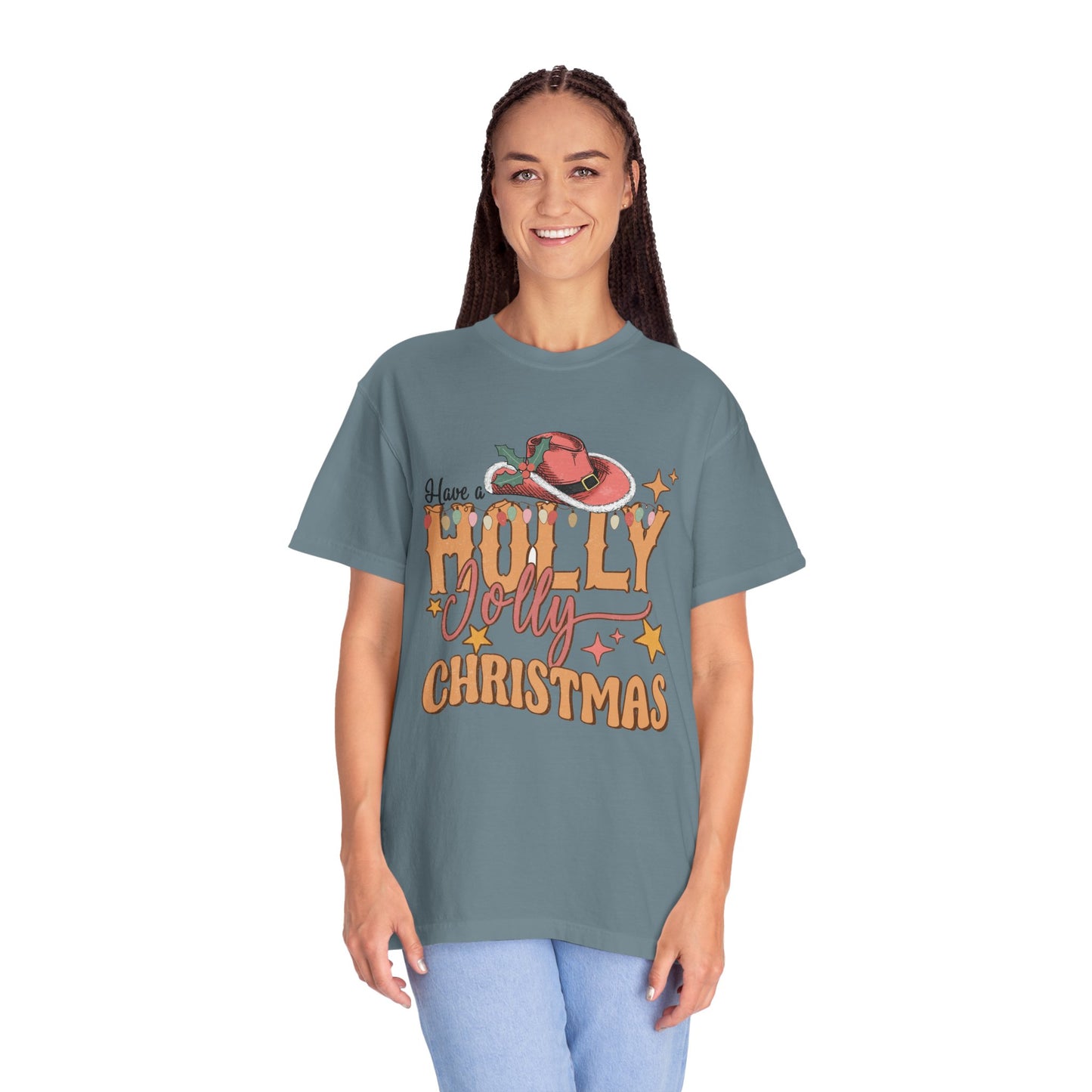 Holly Jolly Christmas Garment-Dyed T-shirt