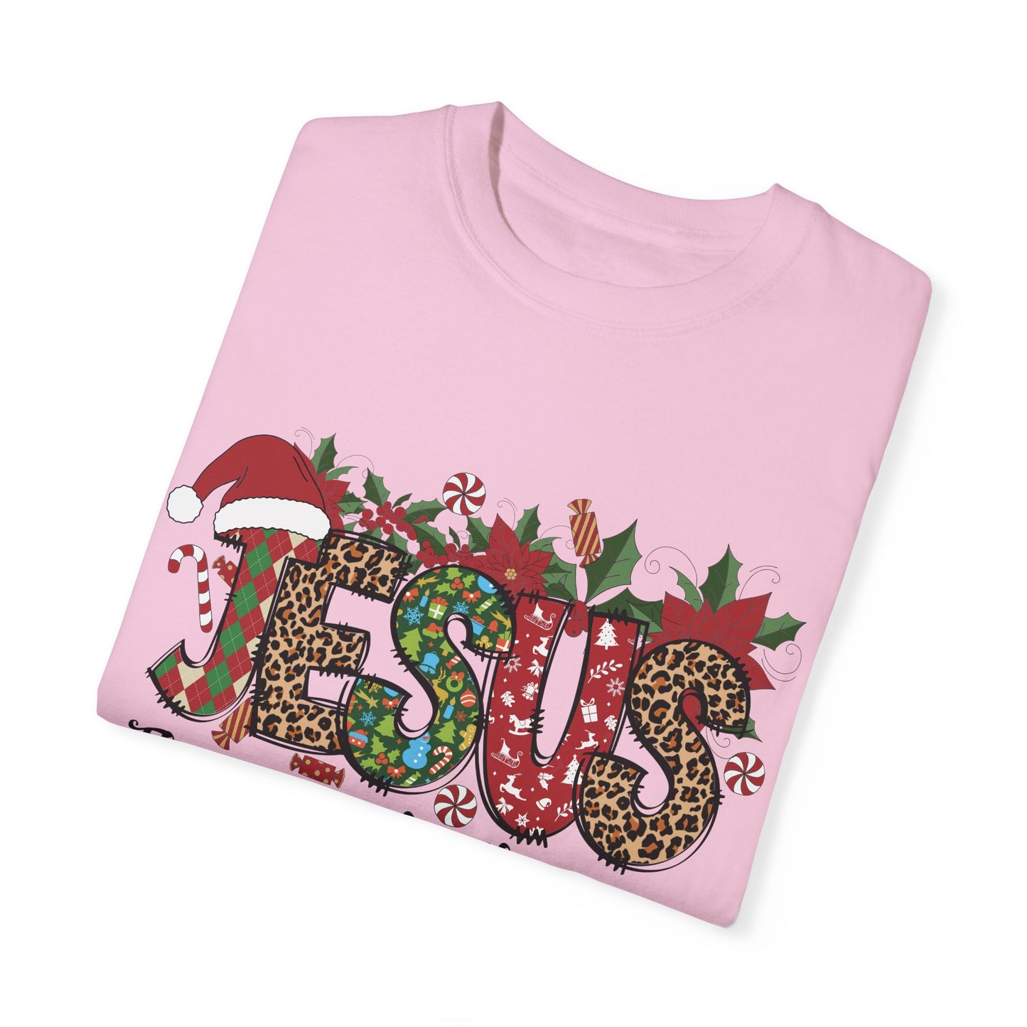 Jesus Christmas Garment-Dyed T-shirt