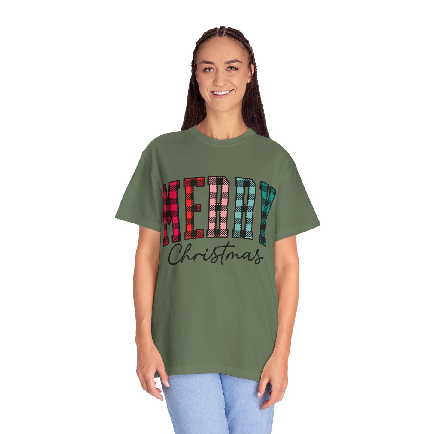 Merry Christmas Garment-Dyed T-shirt