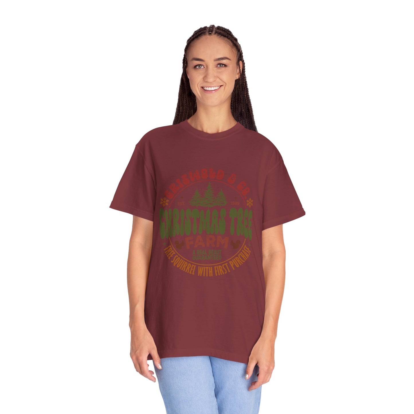 Christmas tree farm Garment-Dyed T-shirt