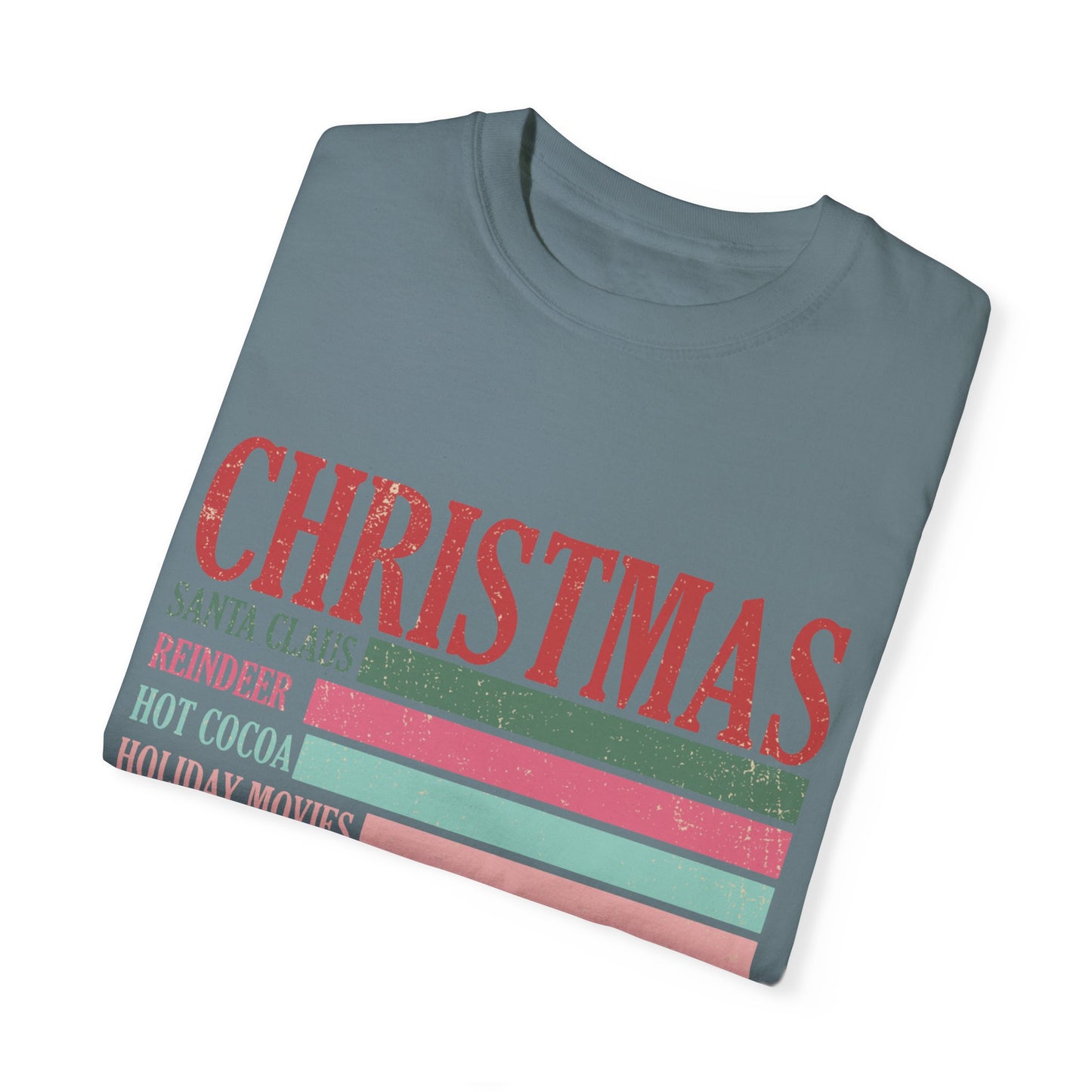 Christmas Retro Garment-Dyed T-shirt