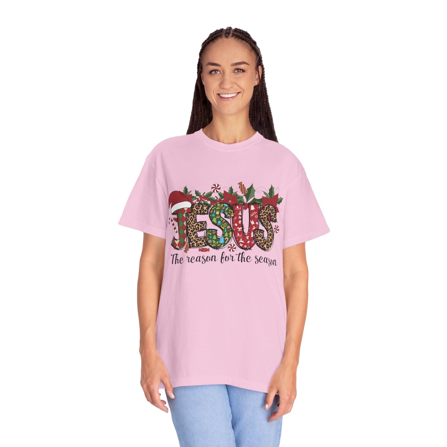 Jesus Christmas Garment-Dyed T-shirt