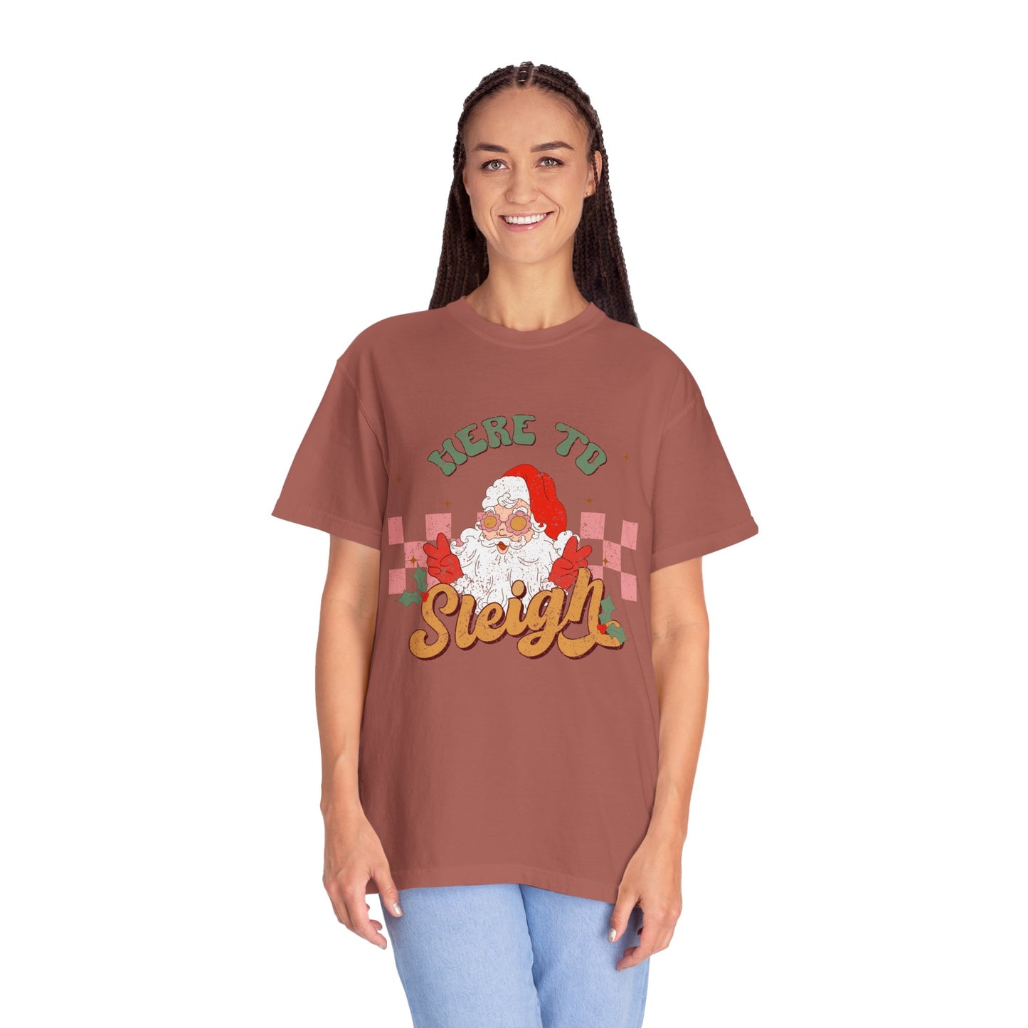 Here to Sleigh Garment-Dyed T-shirt