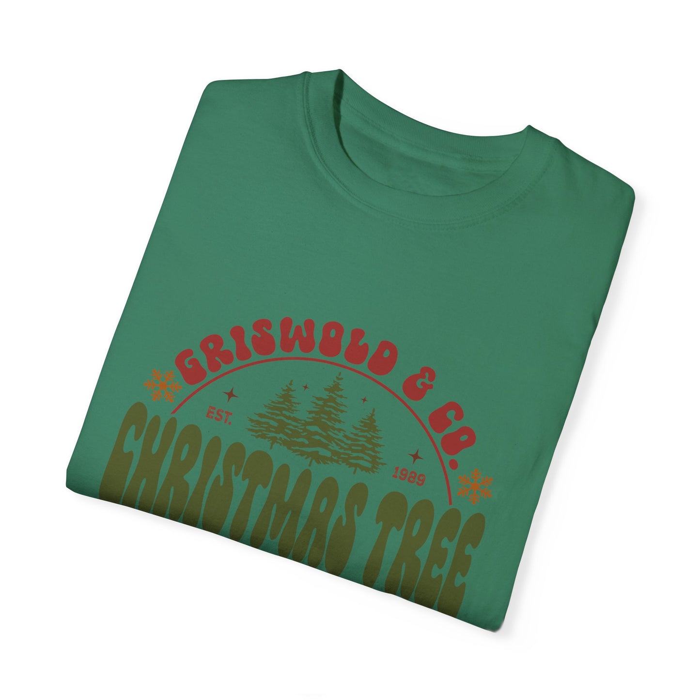 Christmas tree farm Garment-Dyed T-shirt