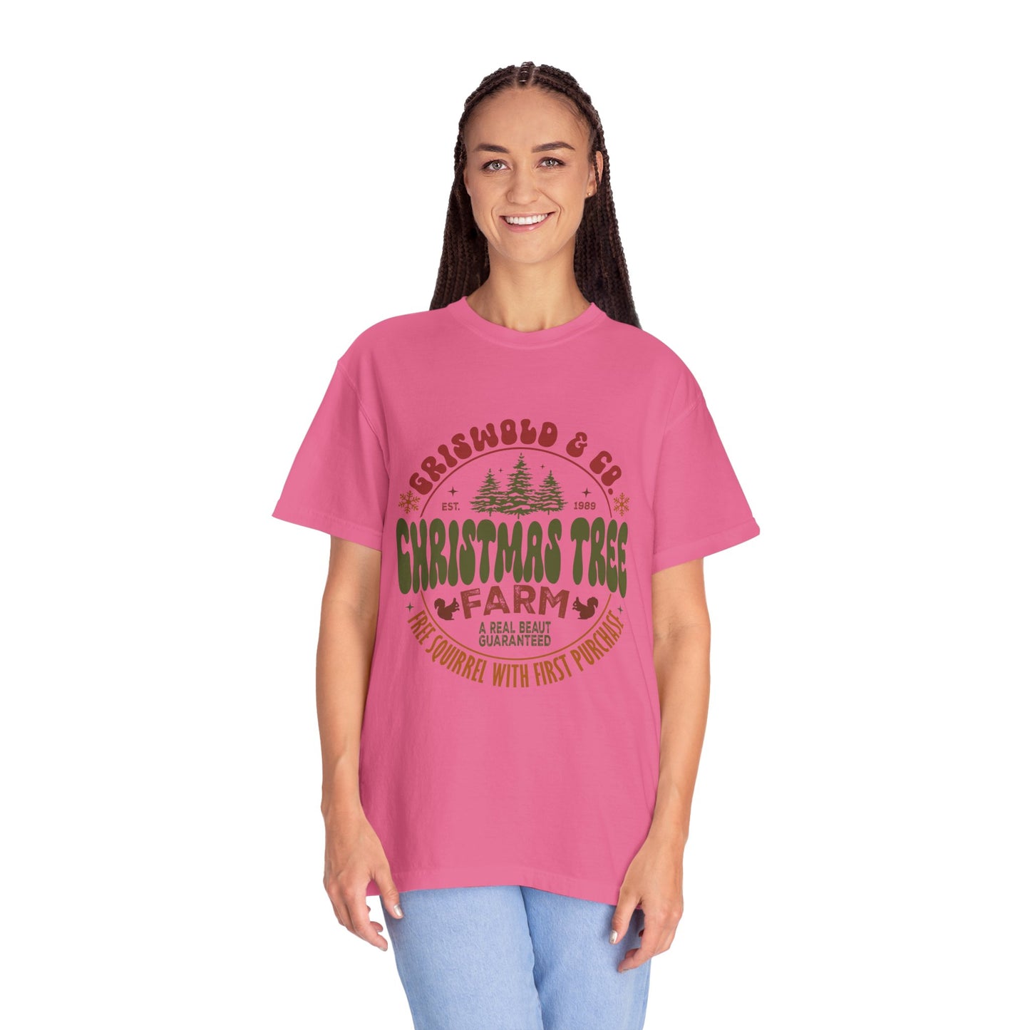 Christmas tree farm Garment-Dyed T-shirt