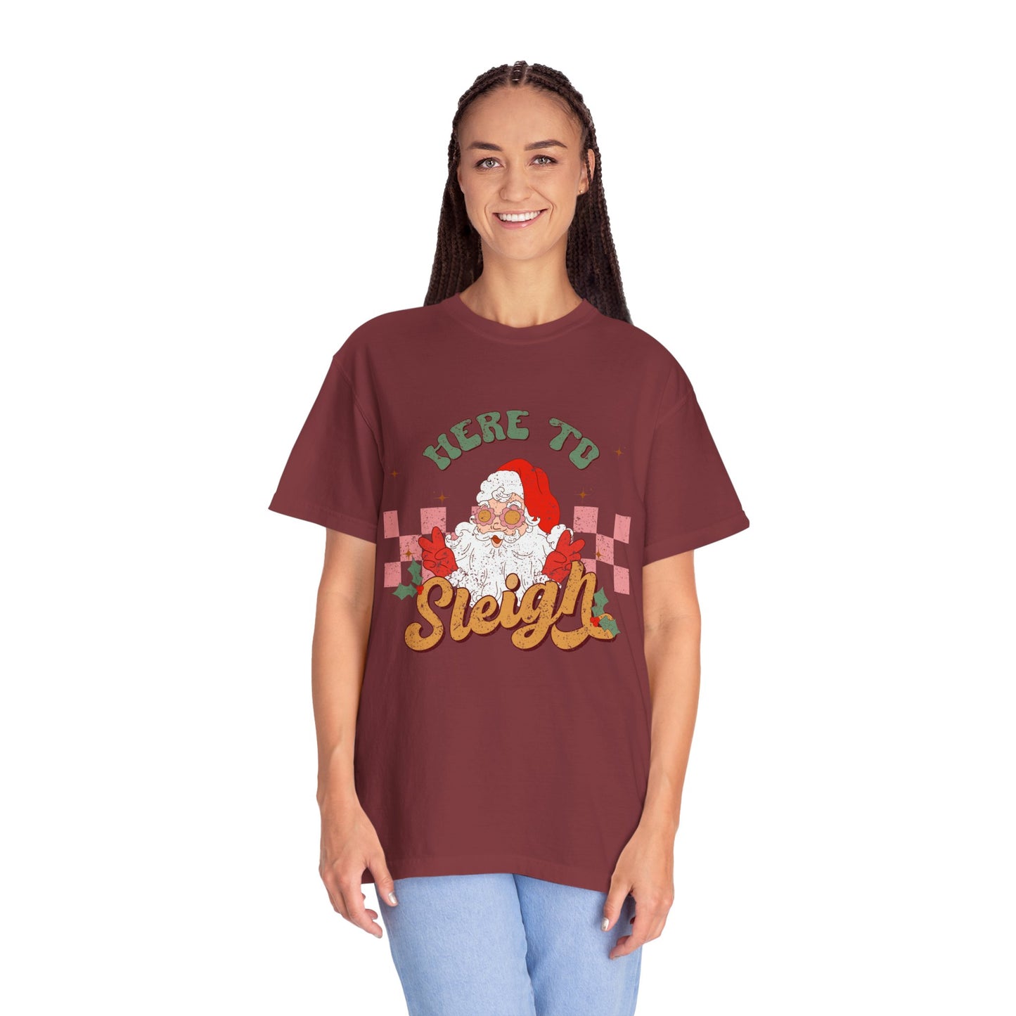 Here to Sleigh Garment-Dyed T-shirt