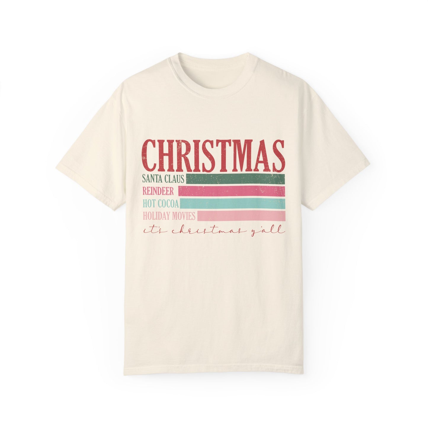 Christmas Retro Garment-Dyed T-shirt